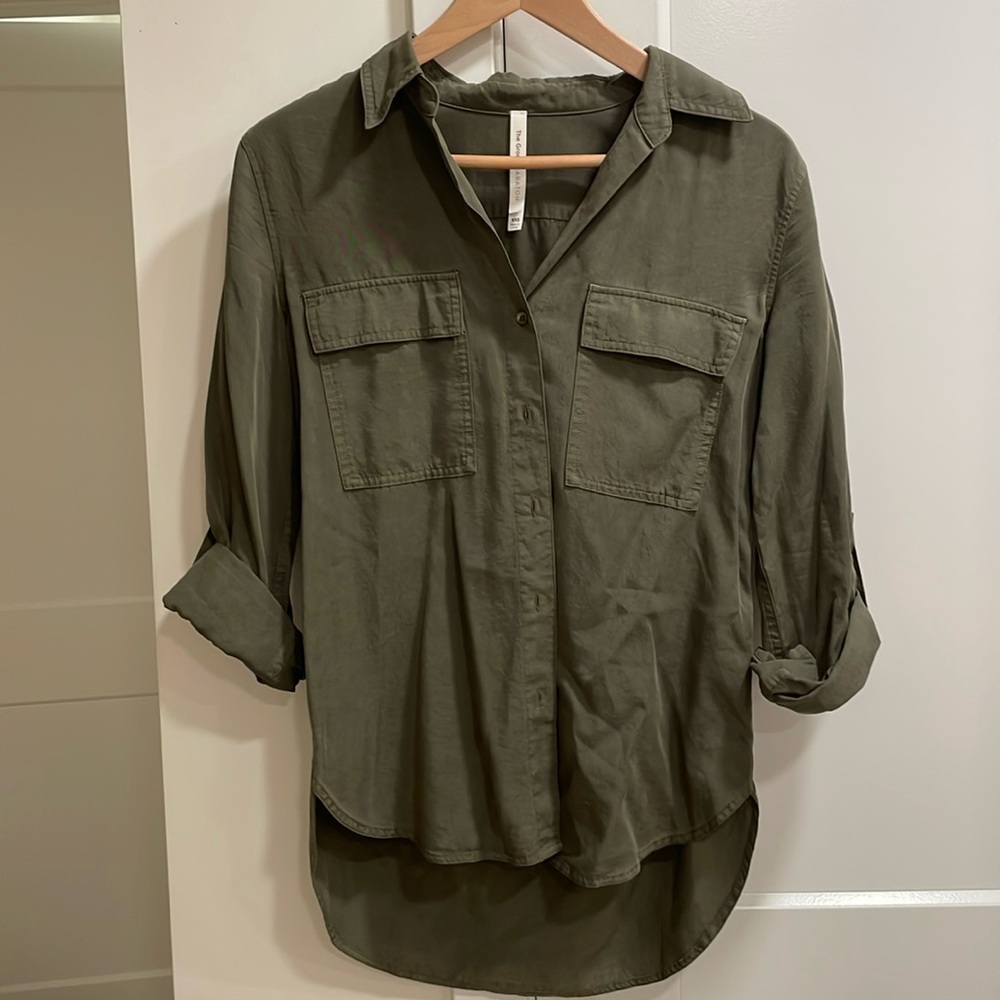 Aritzia Babaton Utility Dress Shirt Poplin.